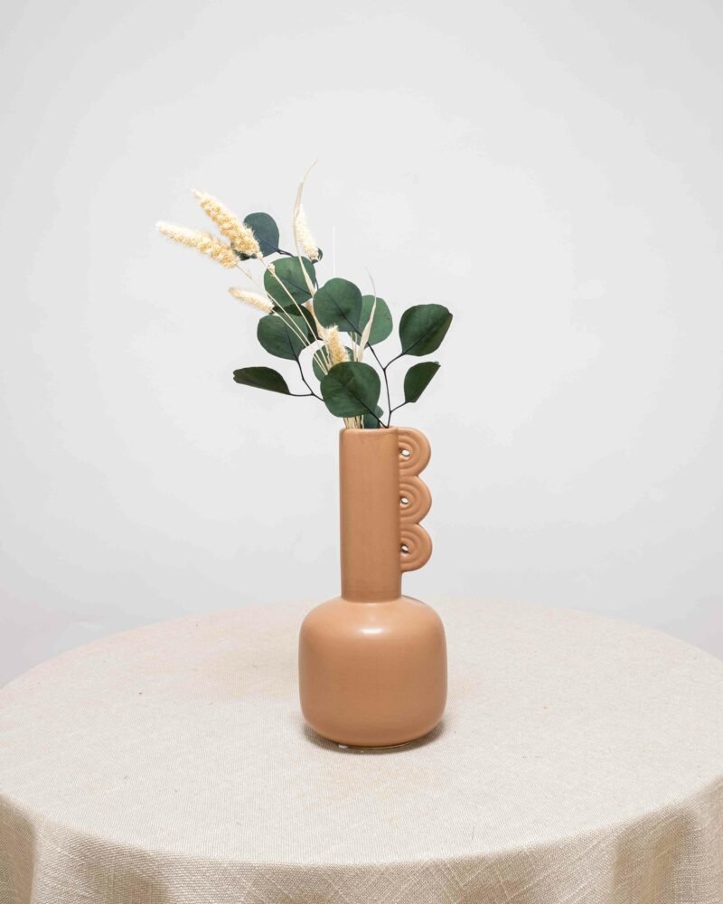 Tazza Keramikvas – Brun, Flora Grossist, vaser-och-krukor