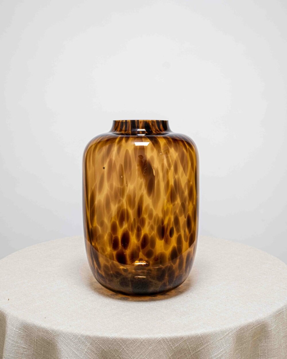 Stor Glasvas, Brun – Ø24×34 Cm, Flora Grossist, vaser-och-krukor