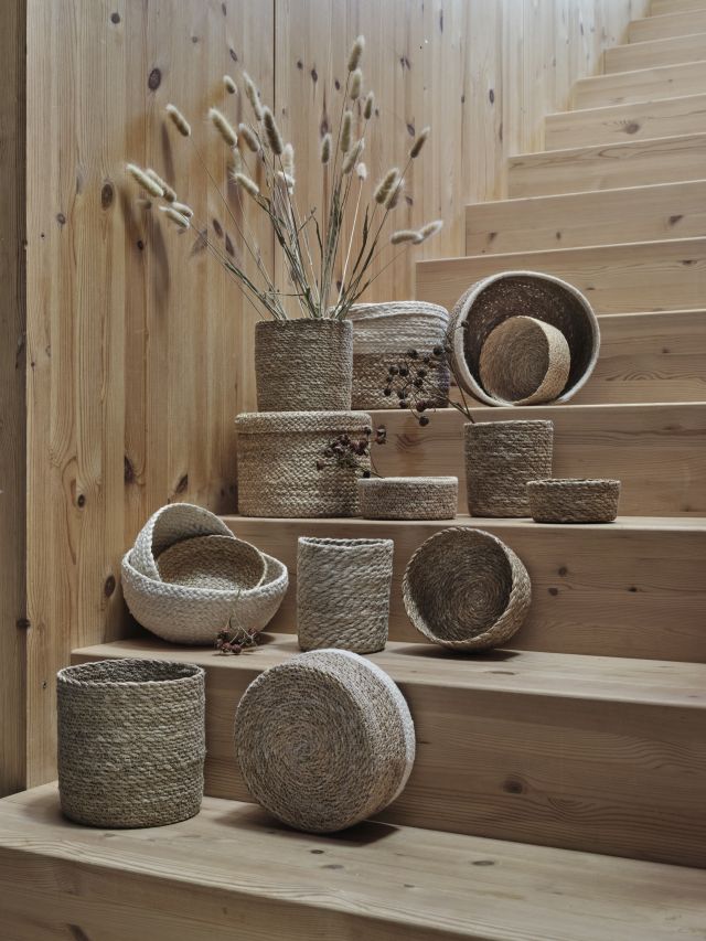 Bread Basket Emil Natural S/3, Dixie, korgar