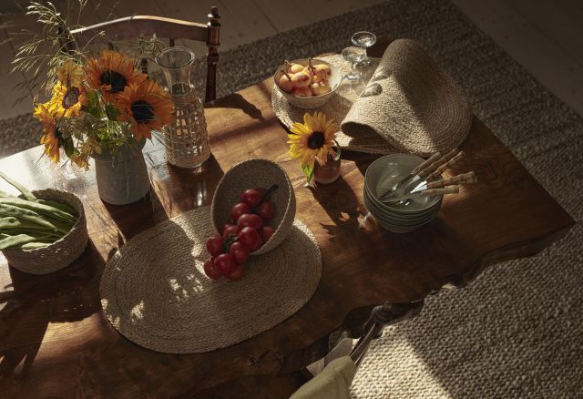 Placemat Elin Natural Oval, Dixie, bordstabletter