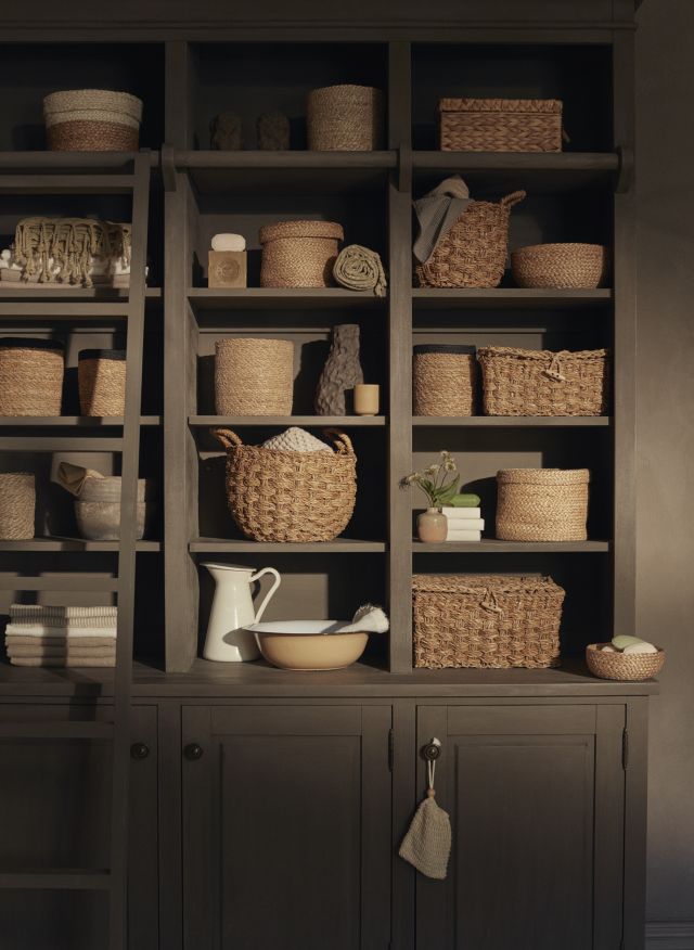 Box W. Lid Esther Natural S/2, Dixie, korgar