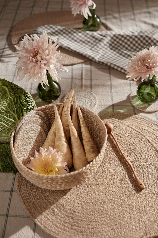 Coaster Ella White/natural D10,5cm, Dixie, bordstabletter