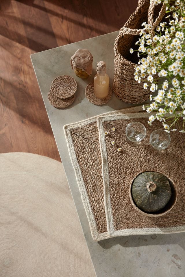 Rug Ella White/natural D150cm, Dixie, mattor