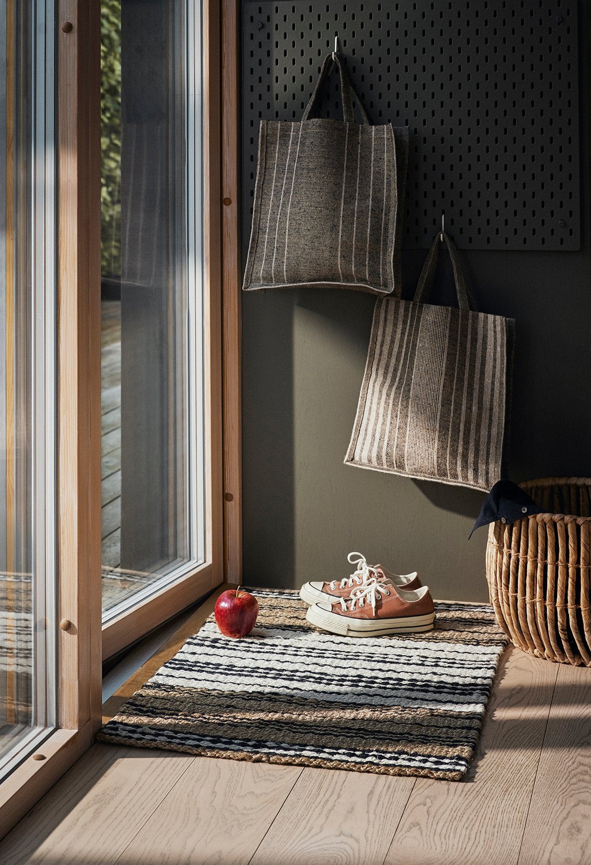 Shopping Bag Single Striped, Dixie, korgar