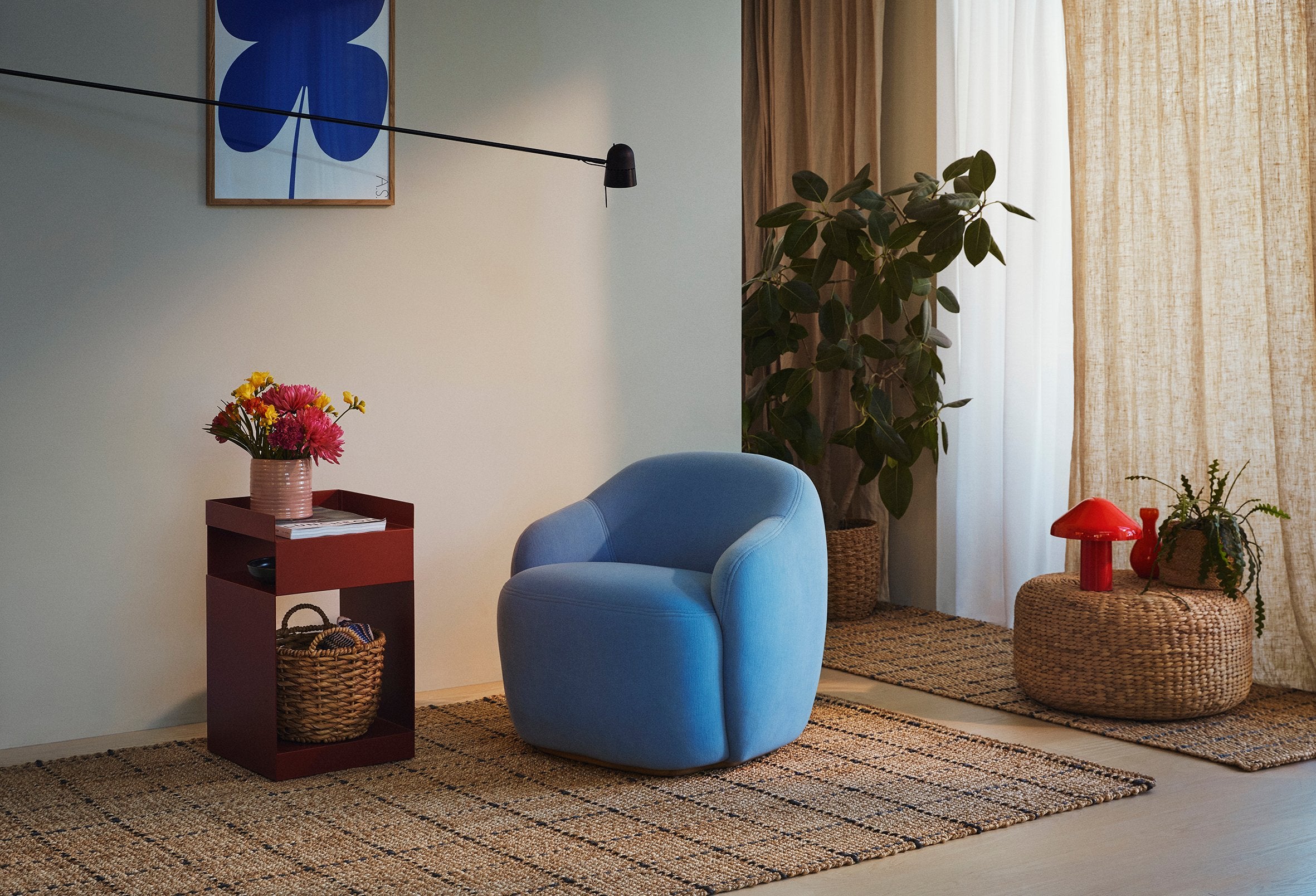 Rug Freja Checked 80x250cm, Dixie, mattor