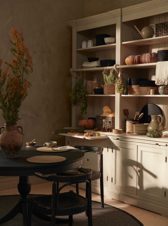 Cylinder Basket Elin Natural/black S/3, Dixie, korgar