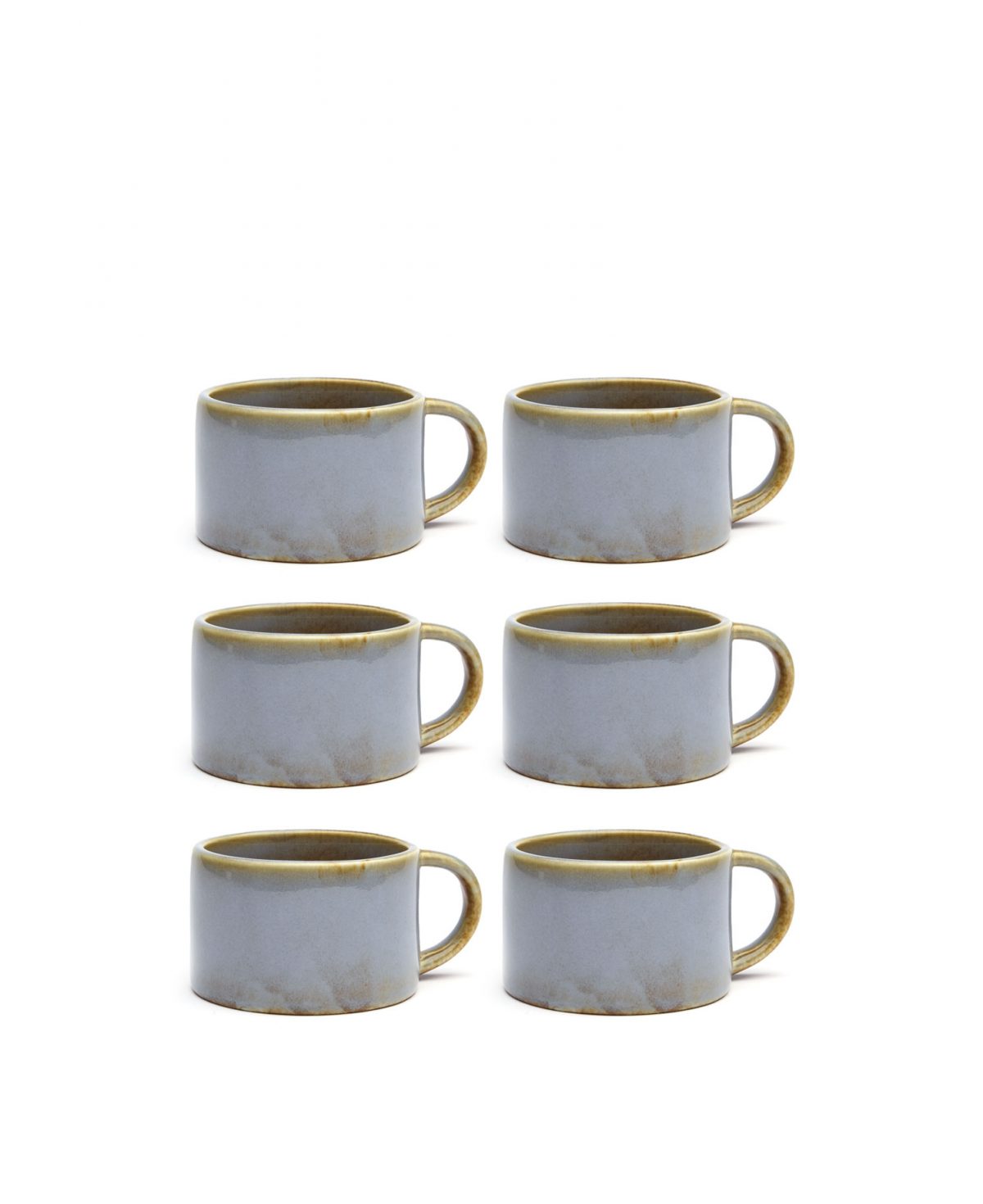 Kaffeset 6-pack – Ljusbrun/blå, House of Regalo, kök-och-heminredning
