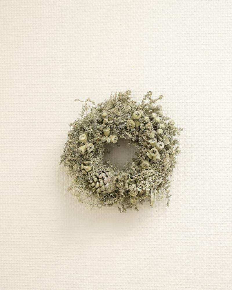 Mix Fruit Krans – Grön– Torkade Blommor, Flora Grossist, torkade-blommor