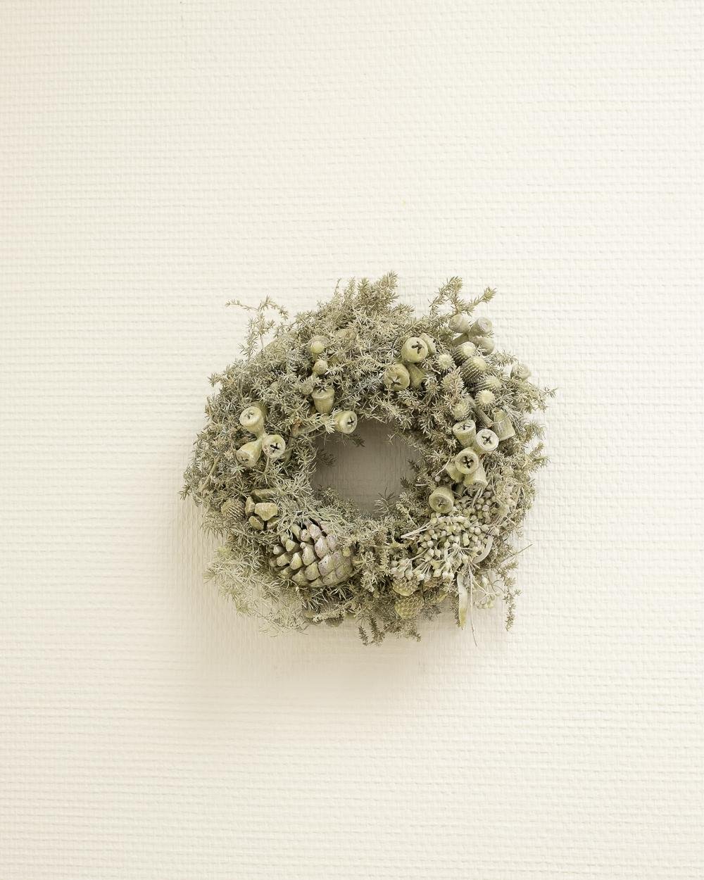 Mix Fruit Krans – Grön– Torkade Blommor, Flora Grossist, torkade-blommor