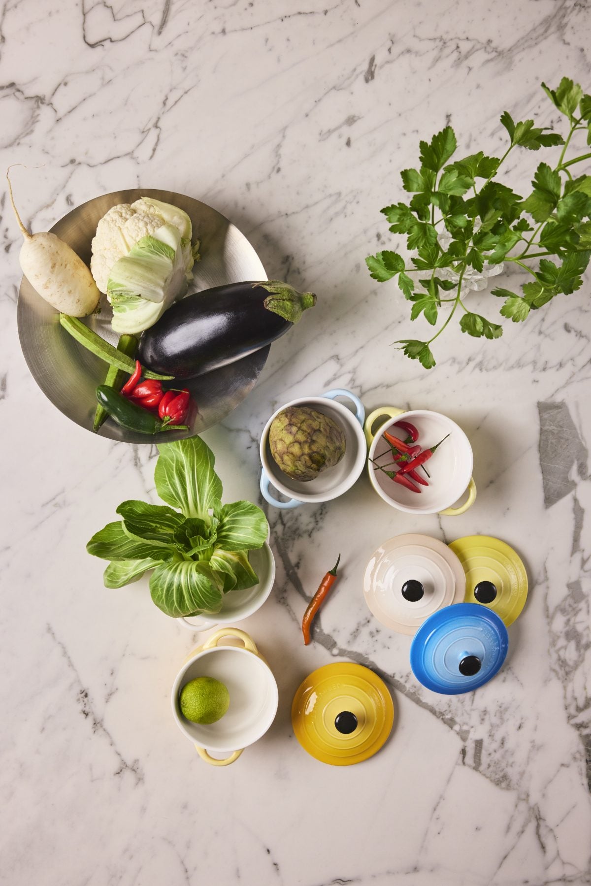 Minigrytor i Keramik – Set om 4 – Offwhite, House of Regalo, kök-och-heminredning