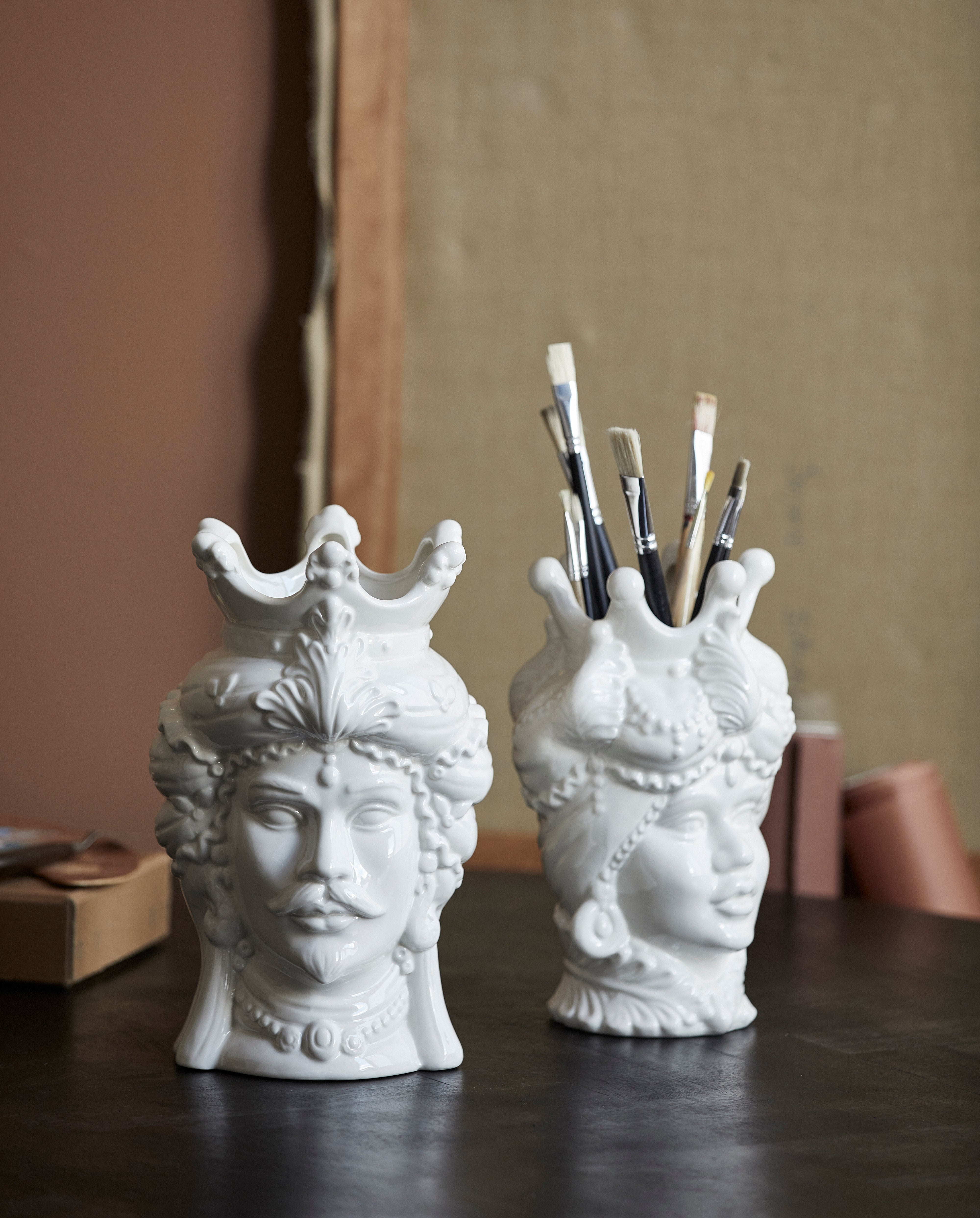 Remire Vase, L, White, Nordal, vaser & skålar