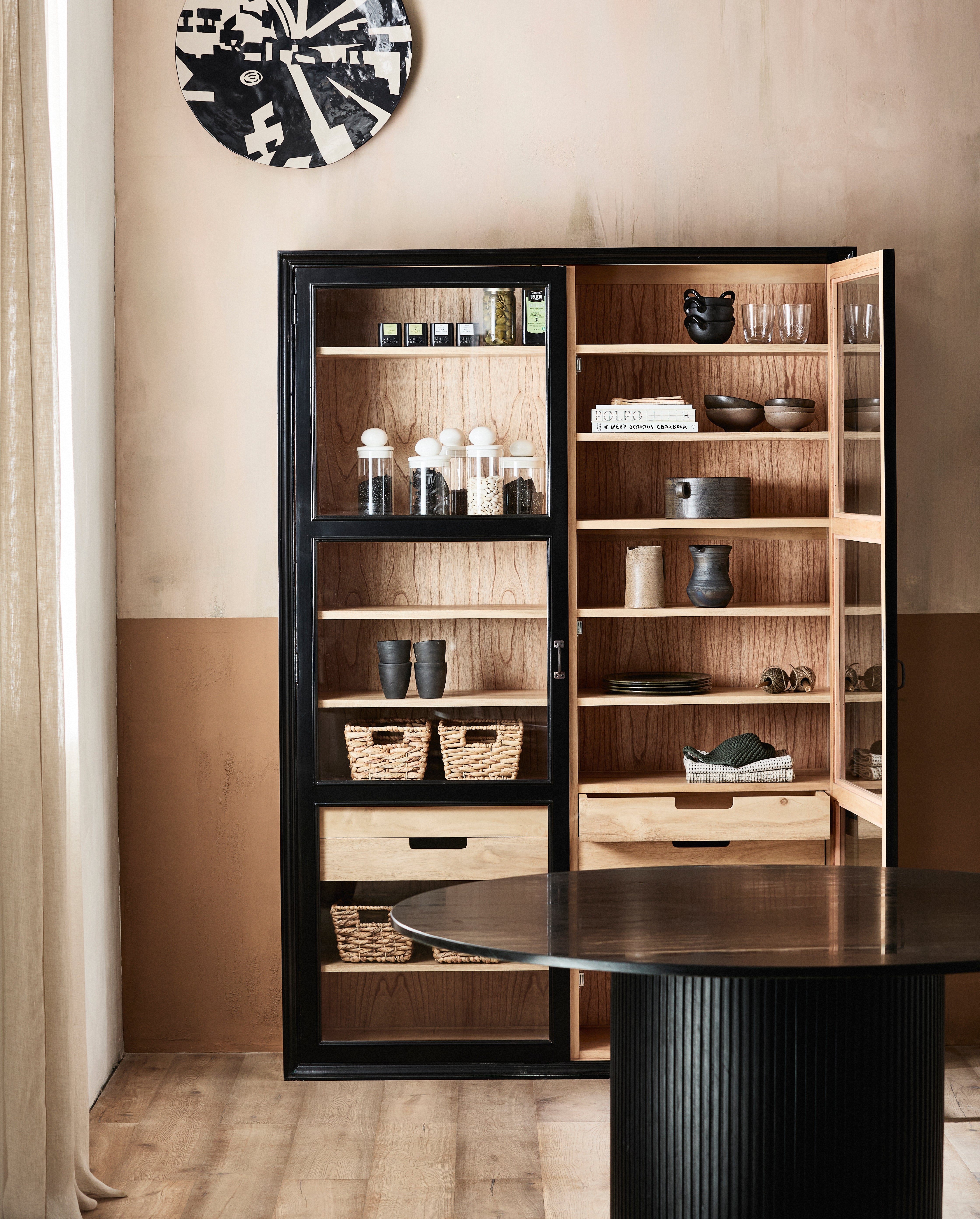 Viva Cabinet , 2 Doors - Black, Nordal, bokhyllor