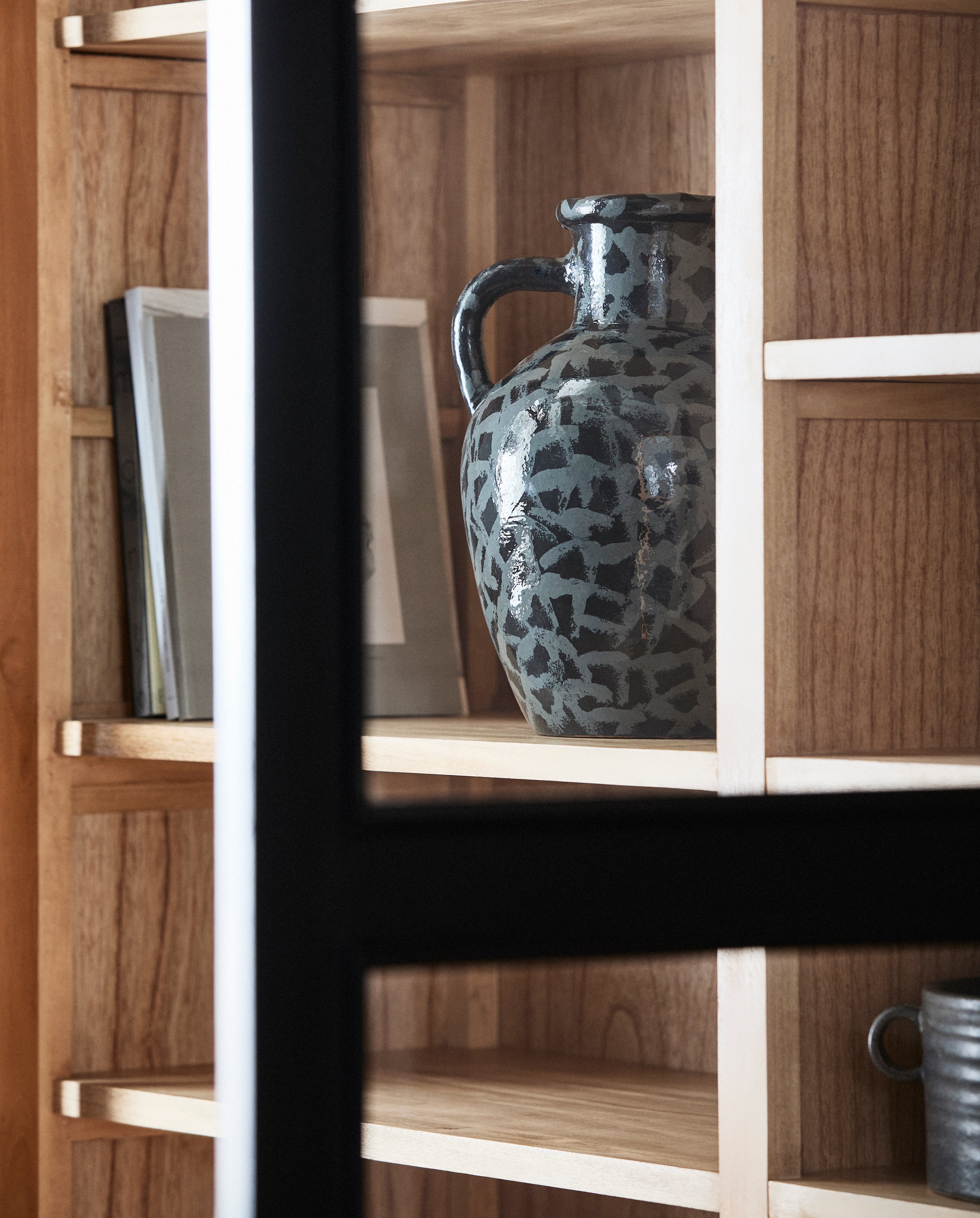 Batam Vase, Glazed - Black, Nordal, vaser & skålar