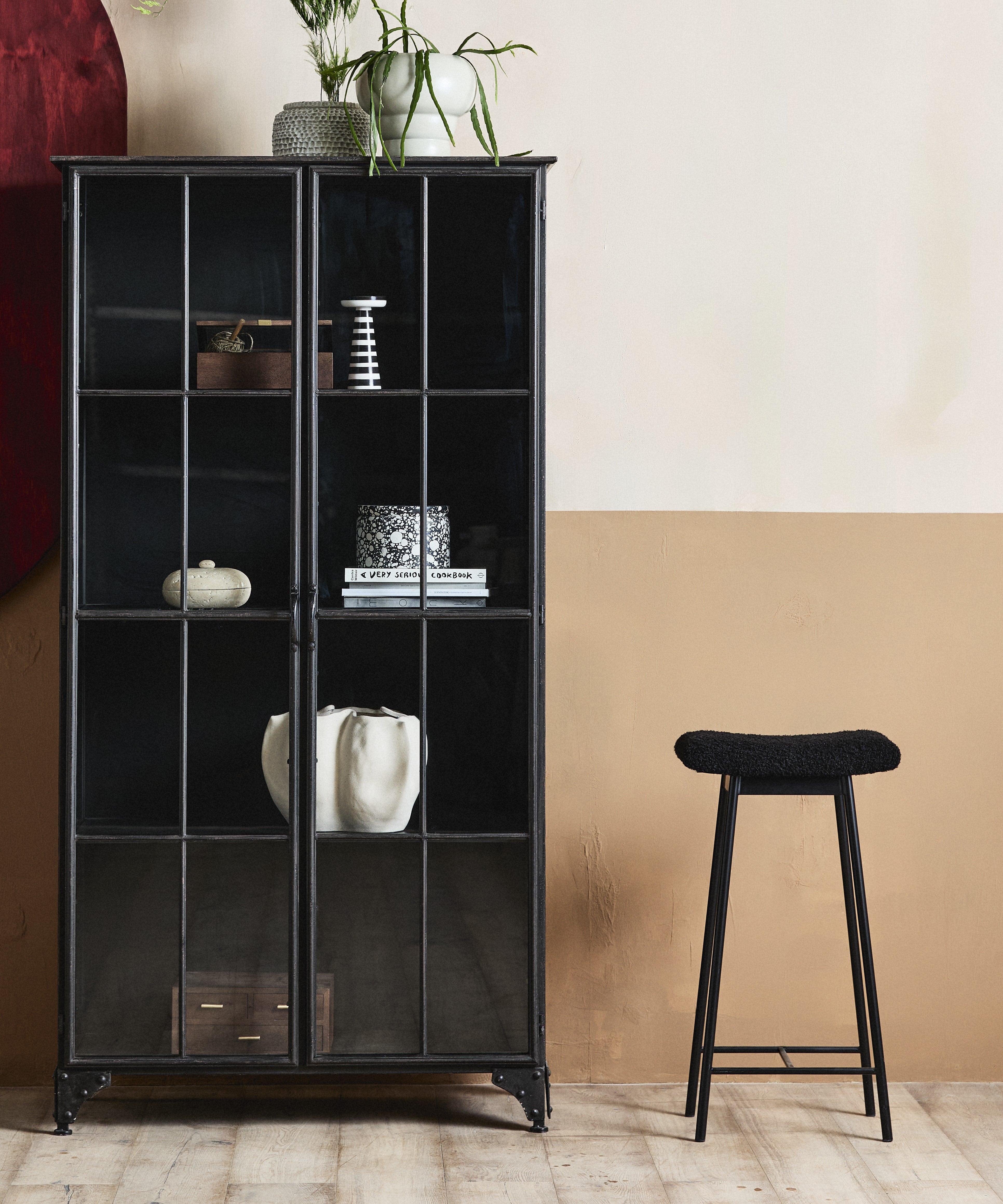 Zala Bar Stool, Black, Nordal, bänkar & pallar