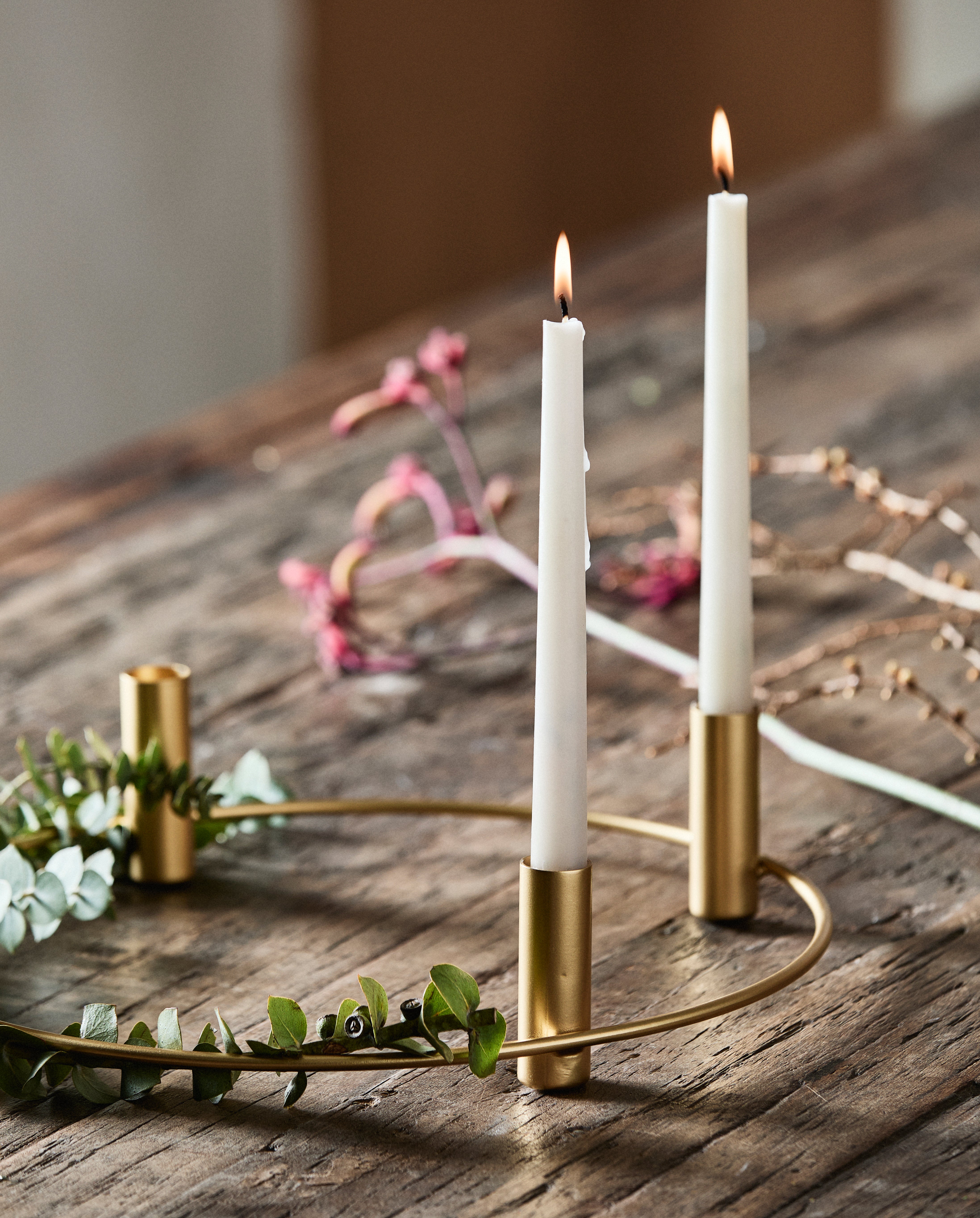 Irona Candle Holder, F/4 Candles, Brass Finish, Nordal, ljus & ljuslyktor