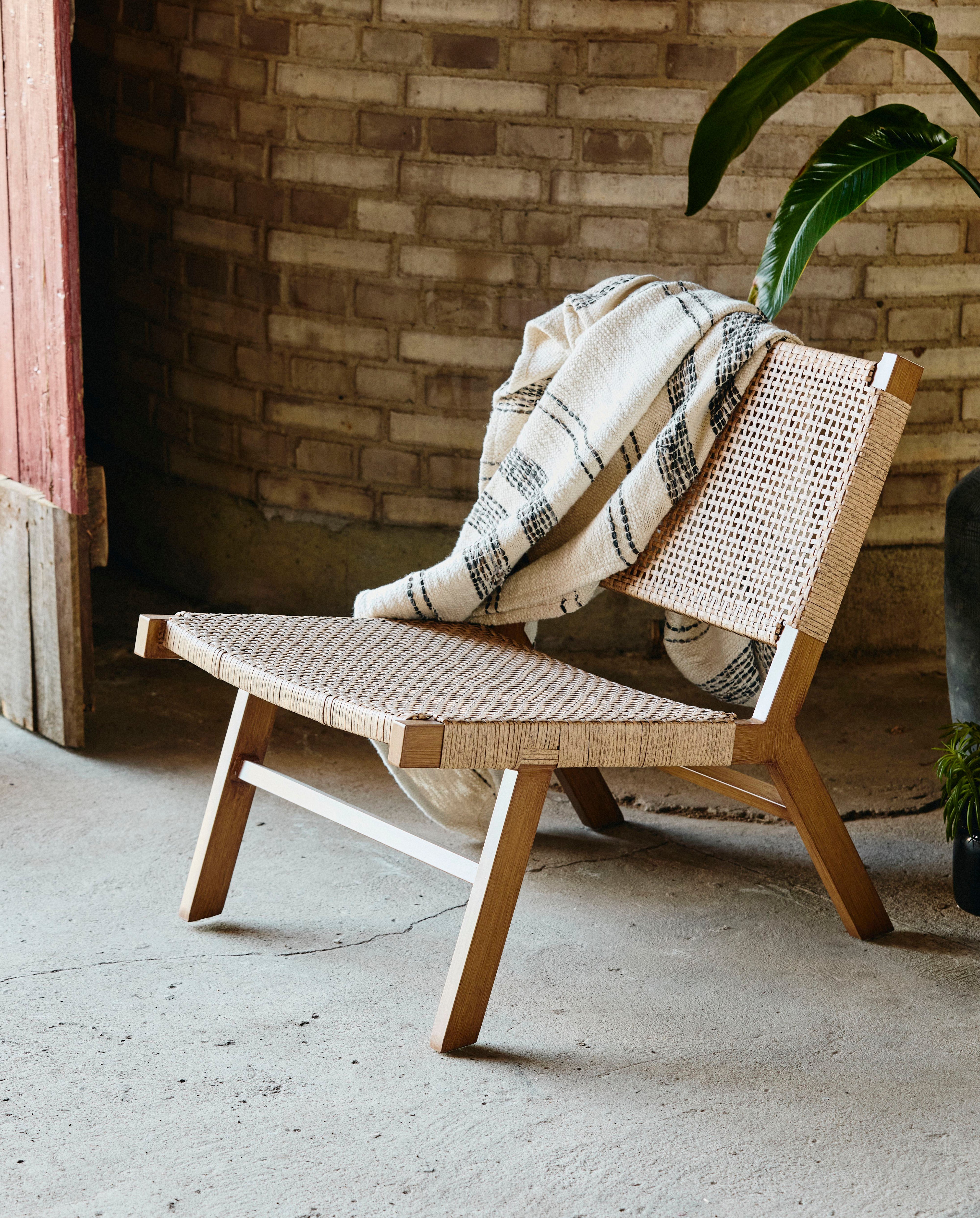 Vasai Lounge Chair, Natural, Nordal, trädgårdsmöbler