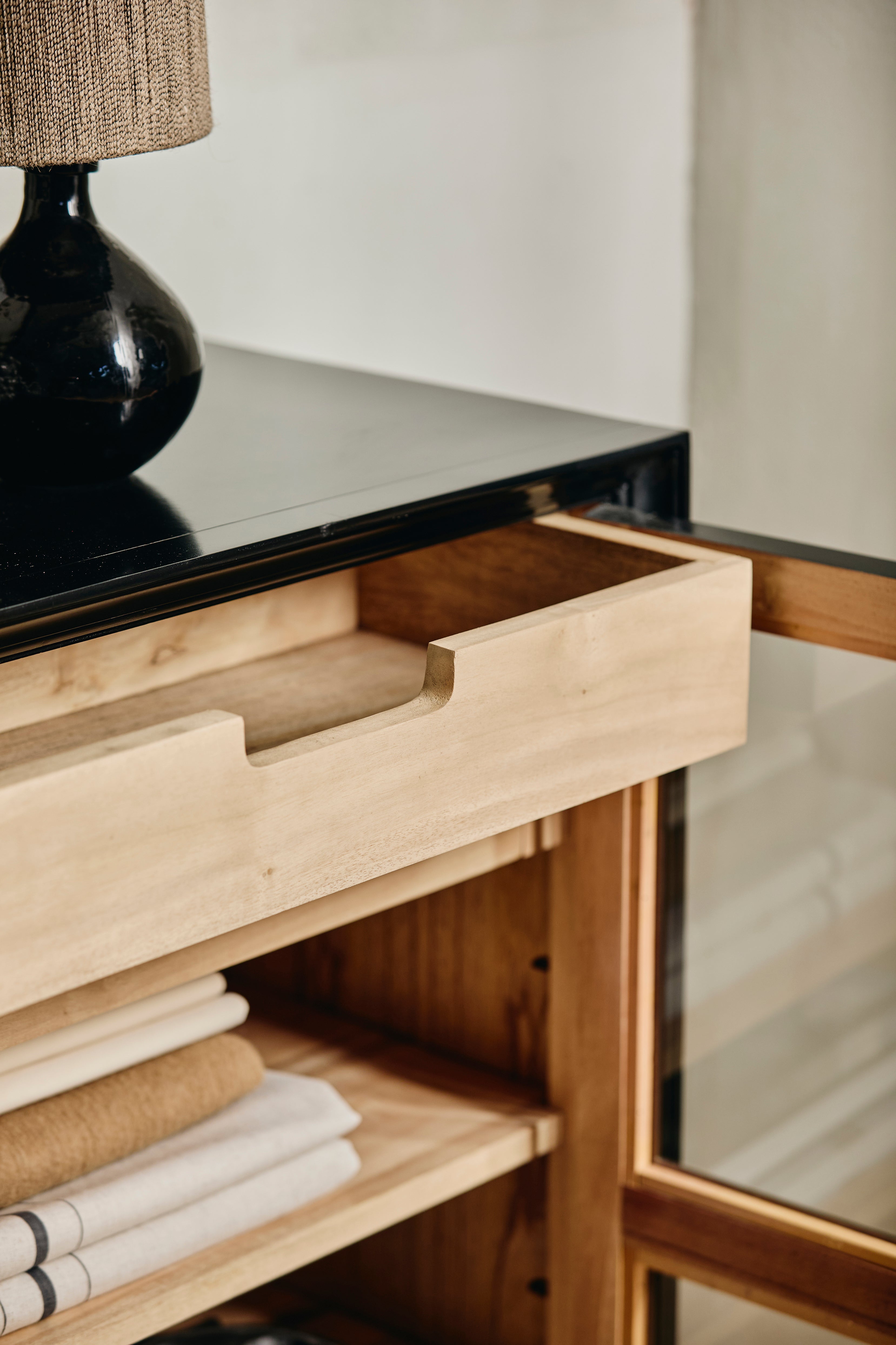 Viva Cabinet, 2 Doors Low - Black, Nordal, bokhyllor