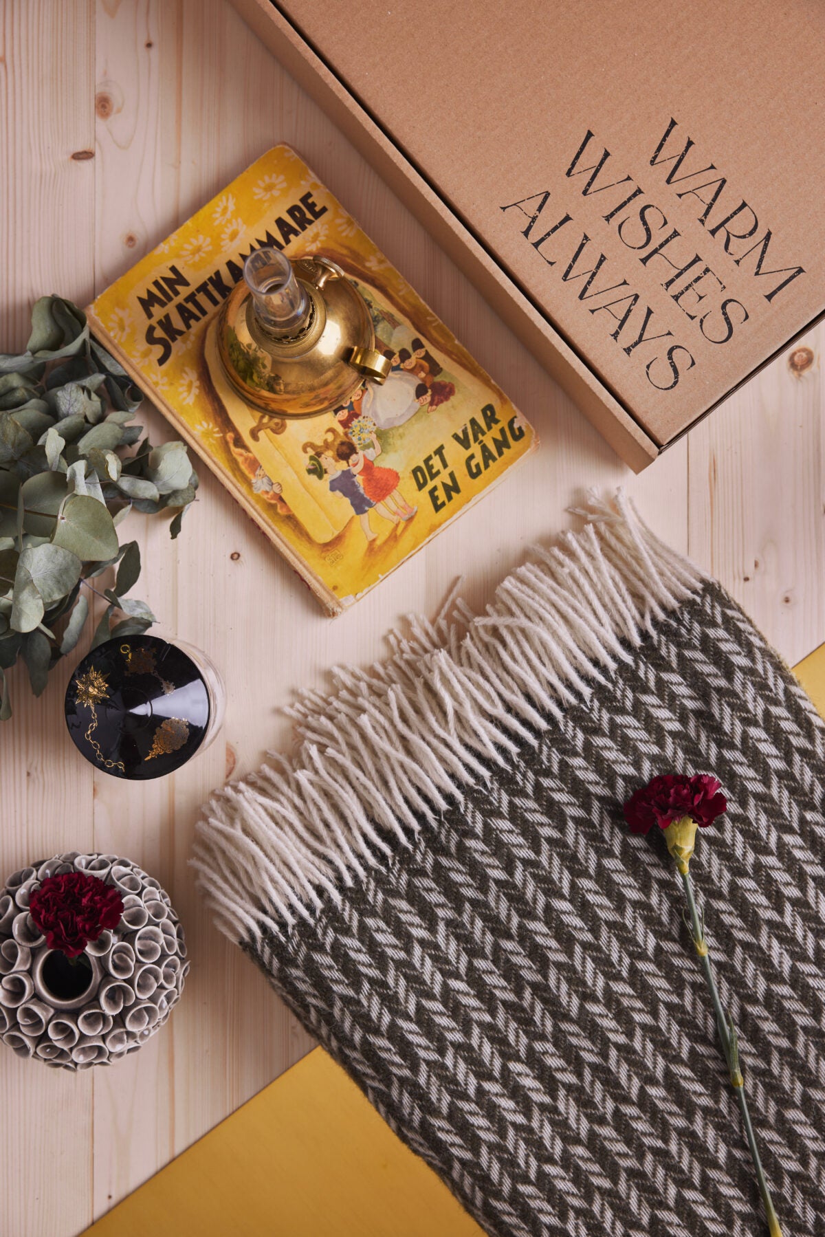 Härlig Ull Pläd från Ylleverket – Micromönster Grön, House of Regalo, bäddset-textil