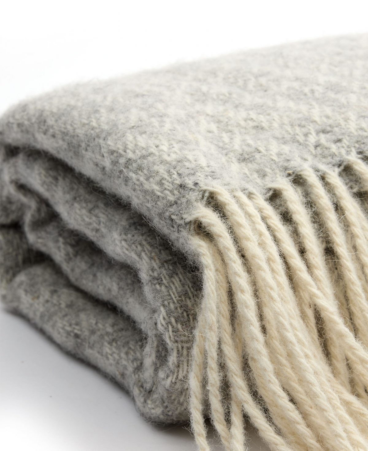 Mjuk Ullpläd från Ylleverket – Grå Micromönster, House of Regalo, bäddset-textil