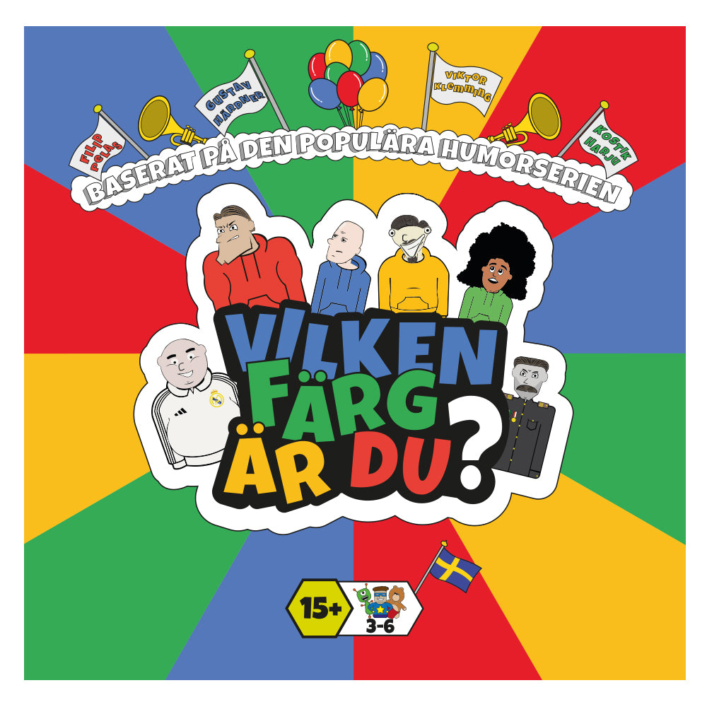 Vilken färg är du? spel, framsida