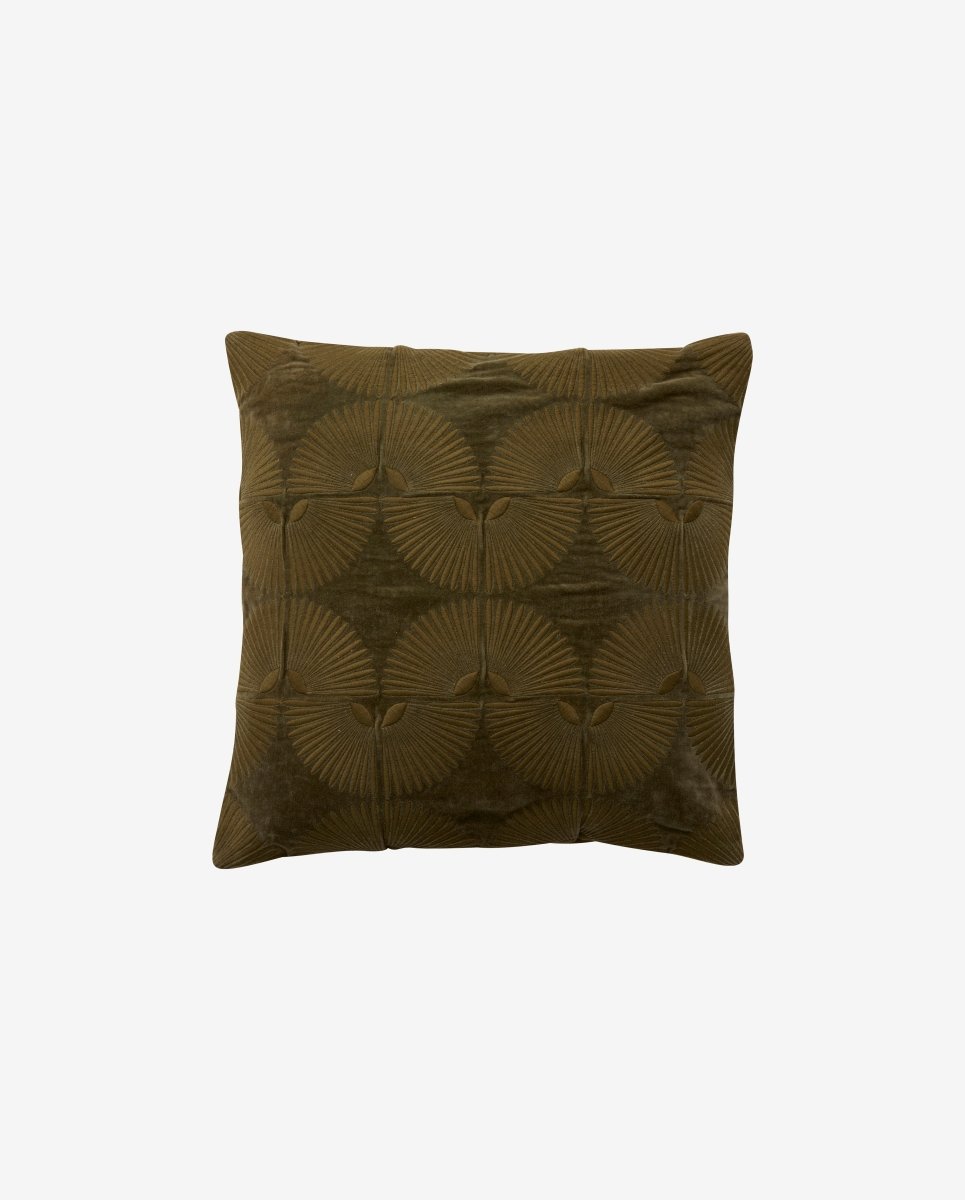 Alasie Cushion Cover, Green, Nordal, sovrums textilier