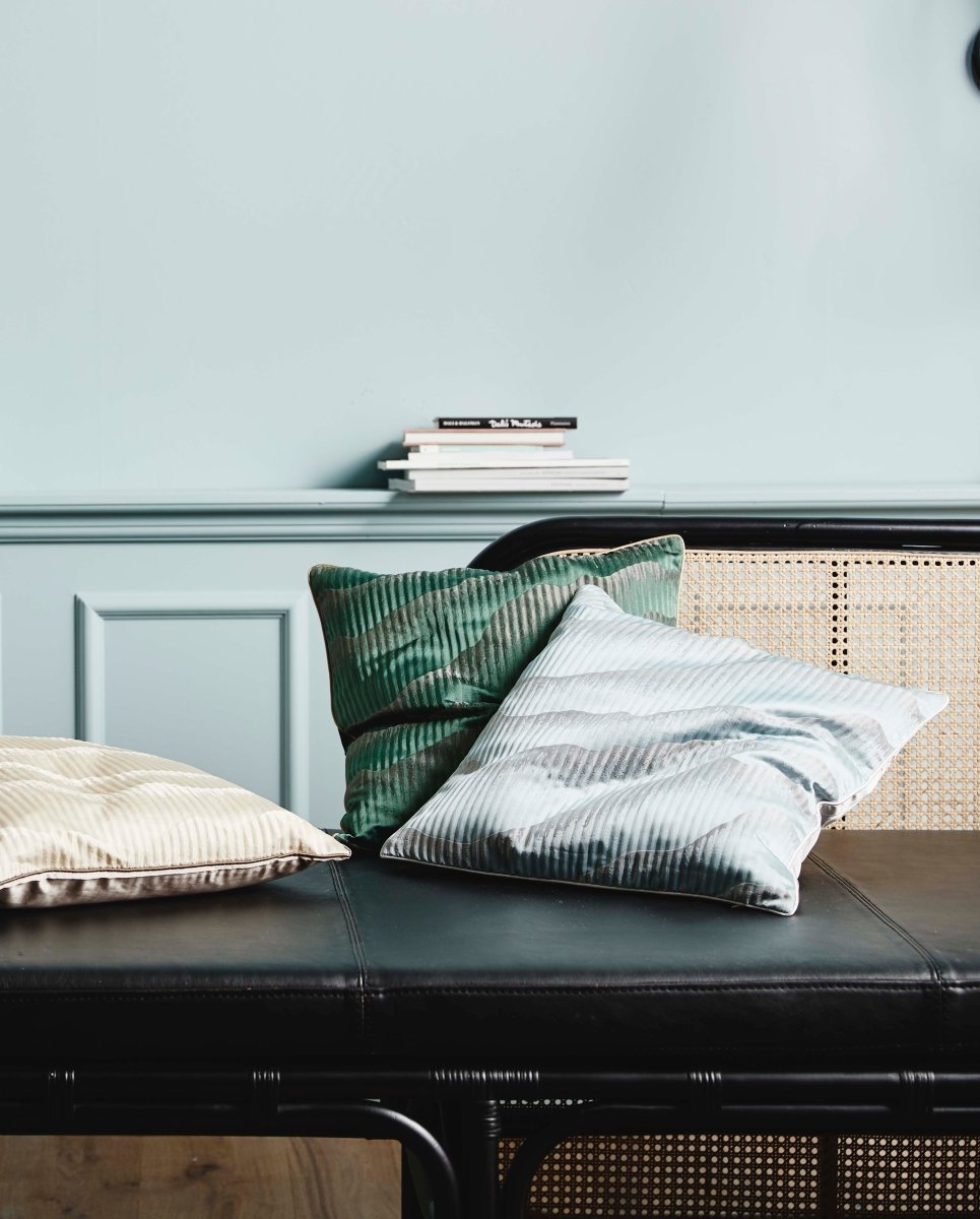 Avior Cushion Cover, Blue/grey, Nordal, sovrums textilier