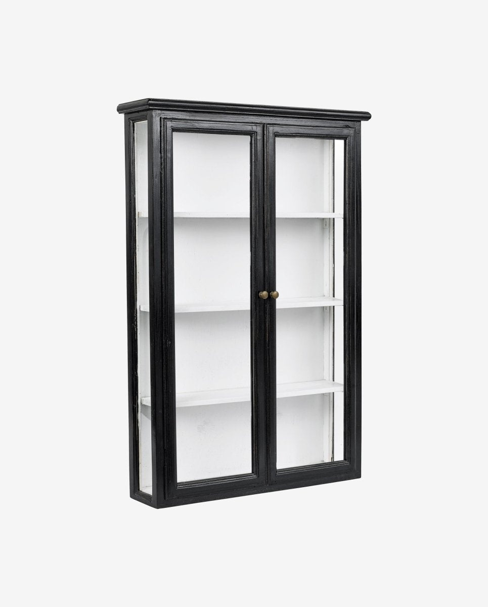Classic Wall Cabinet, Double, Black, Nordal, vägghyllor & väggskåp