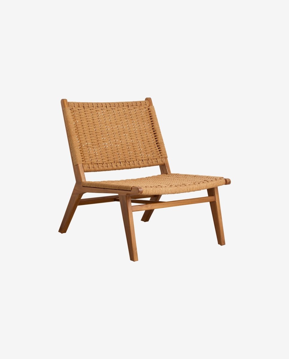 Club Lounge Chair, Teak/weaving, Nordal, stolar