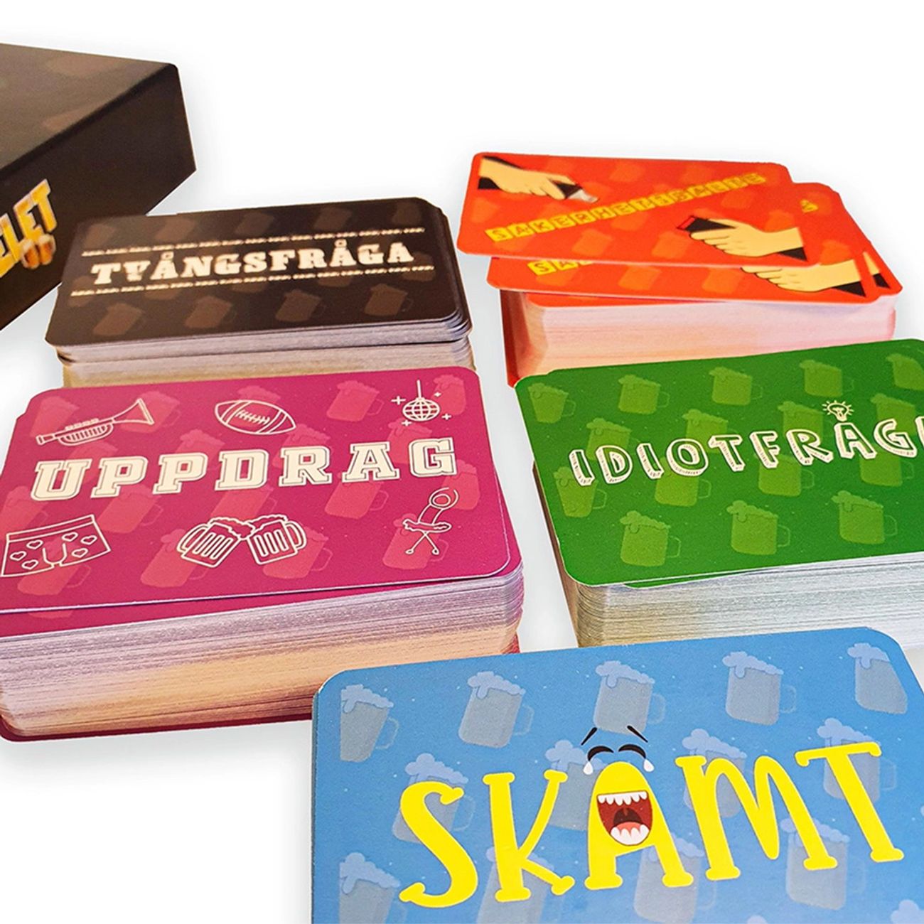 Den som skrattar förlorar - öl-spelet innehåll