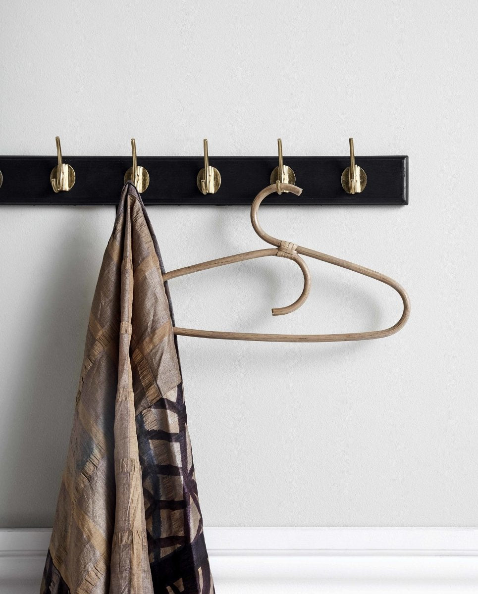 Edgy Coat Rack, 8 Hooks - Black, Nordal, hängare & krokar