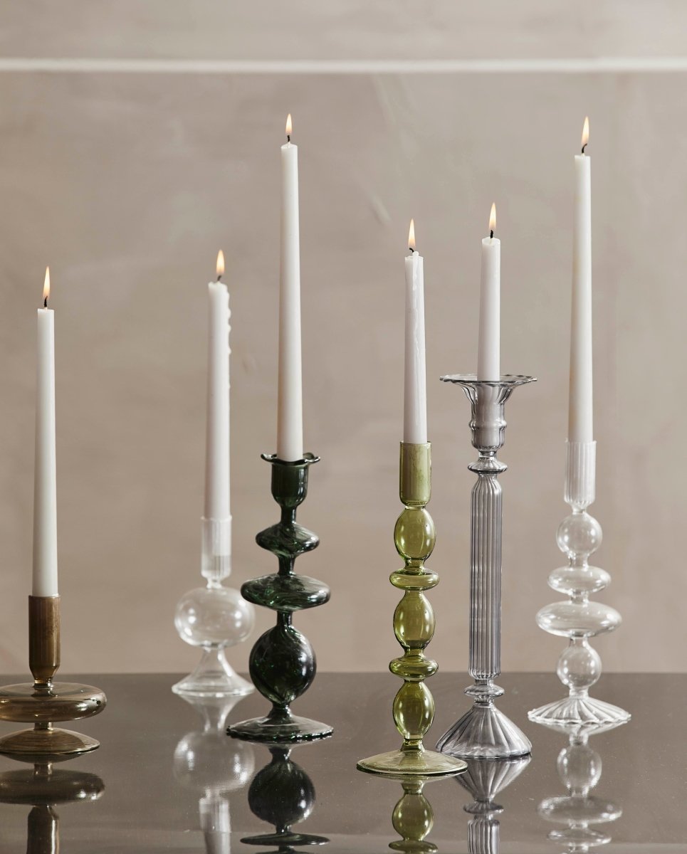 Eriska Candleholder, L, Clear, Nordal, ljus & ljuslyktor