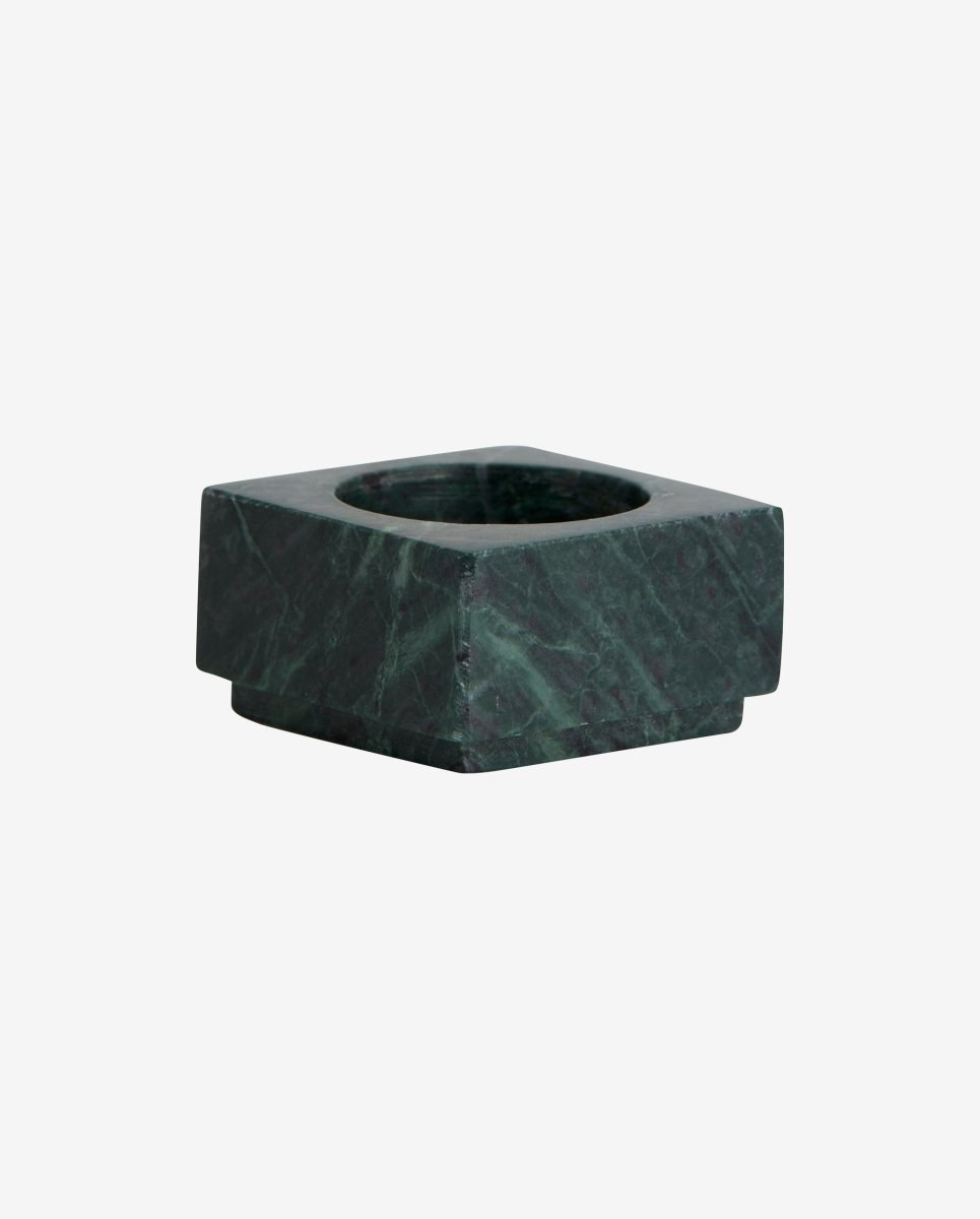 Haida T-light Holder - Green Marble, Nordal, ljus & ljuslyktor