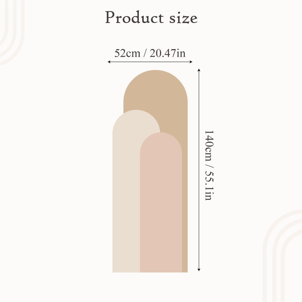 Modern Väggdekal i Enkel Stil med Bågmotiv för Vardagsrummet Jga001, Flora Grossist, väggdekoration