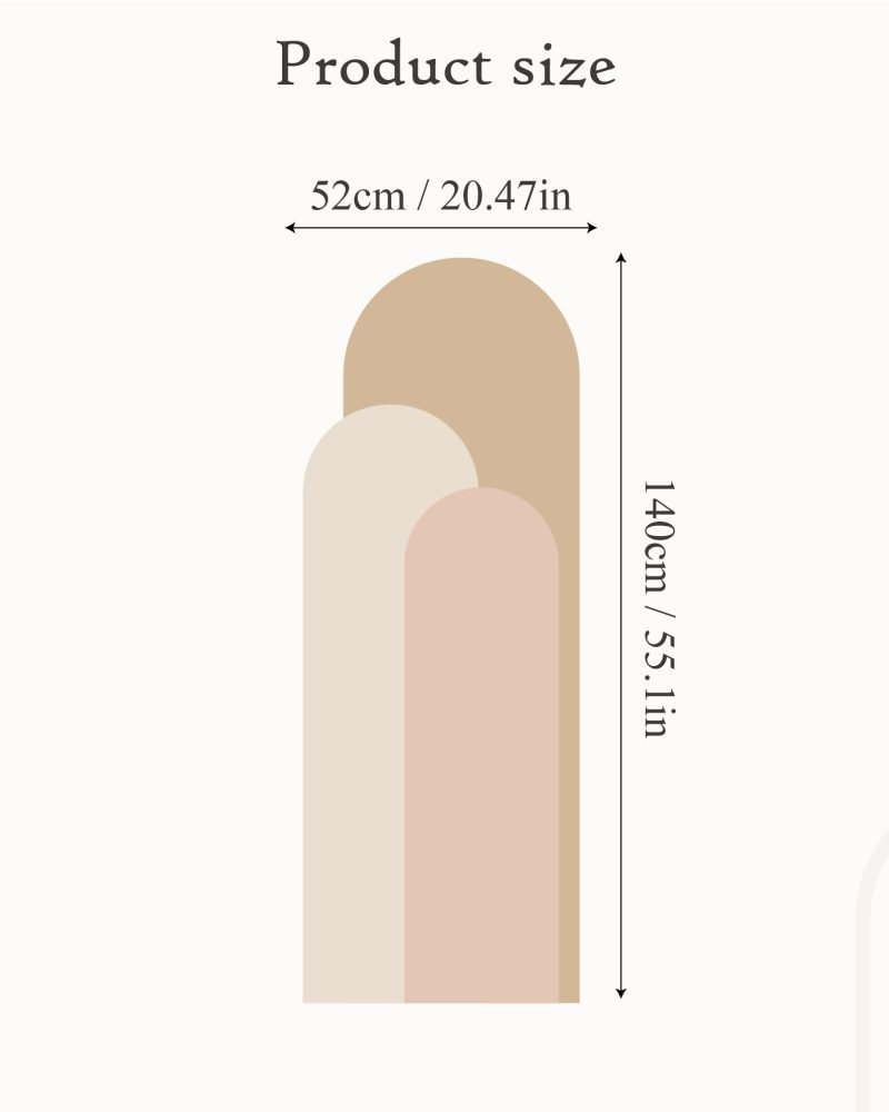 Modern Väggdekal i Enkel Stil med Bågmotiv för Vardagsrummet Jga001, Flora Grossist, väggdekoration