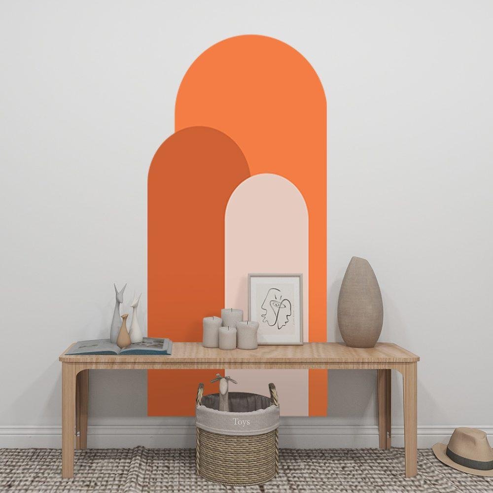 Modern Väggdekal i Enkel Stil med Bågmotiv för Vardagsrummet Jga002, Flora Grossist, väggdekoration