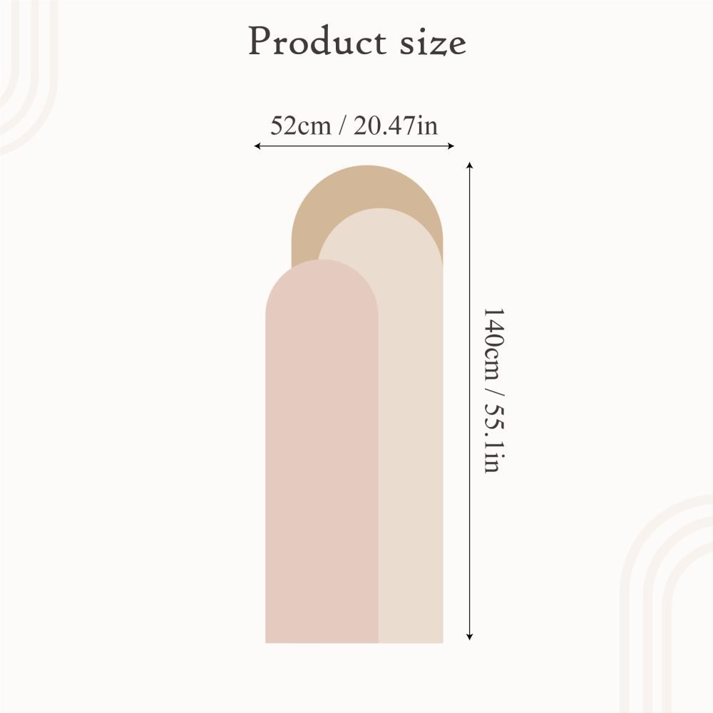 Modern Väggdekal i Enkel Stil med Bågmotiv för Vardagsrummet Jga005, Flora Grossist, väggdekoration