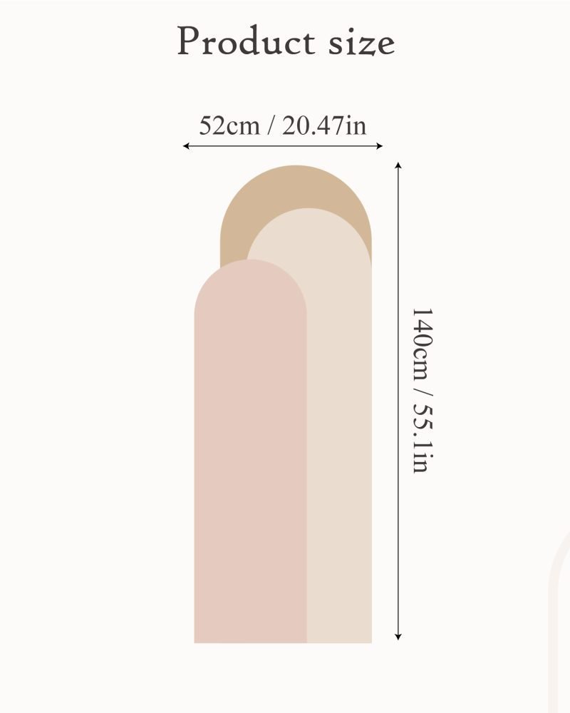 Modern Väggdekal i Enkel Stil med Bågmotiv för Vardagsrummet Jga005, Flora Grossist, väggdekoration