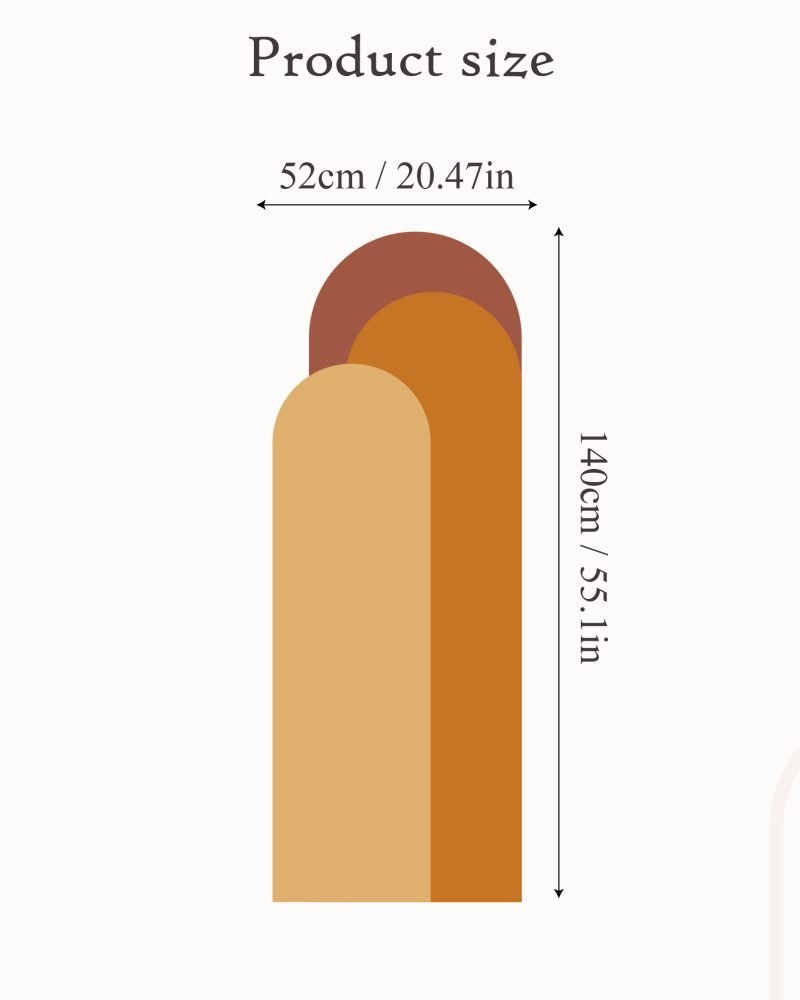 Modern Väggdekal i Enkel Stil med Bågmotiv för Vardagsrummet Jga006, Flora Grossist, väggdekoration