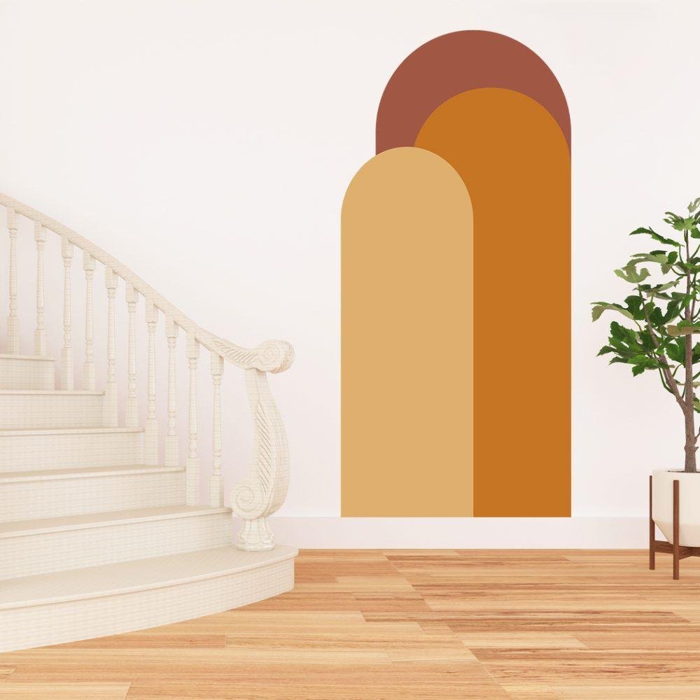 Modern Väggdekal i Enkel Stil med Bågmotiv för Vardagsrummet Jga006, Flora Grossist, väggdekoration
