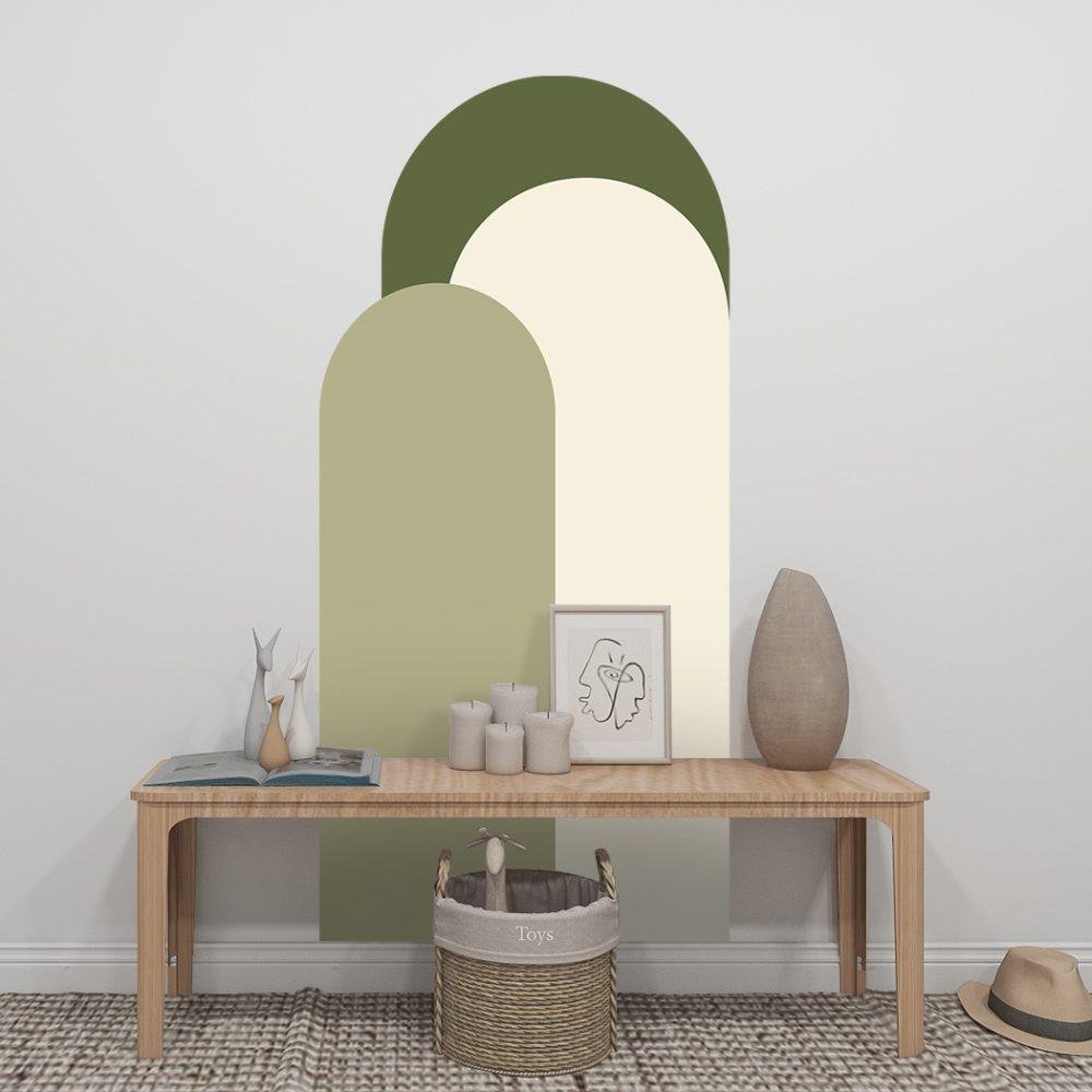 Modern Väggdekal i Enkel Stil med Bågmotiv för Vardagsrummet Jga007, Flora Grossist, väggdekoration