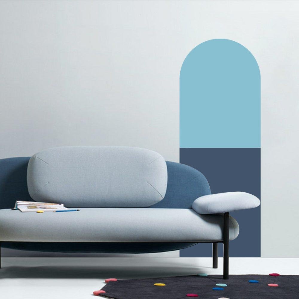 Bågformade Väggdekaler – Moderna Väggstickers Jgb001, Flora Grossist, väggdekoration