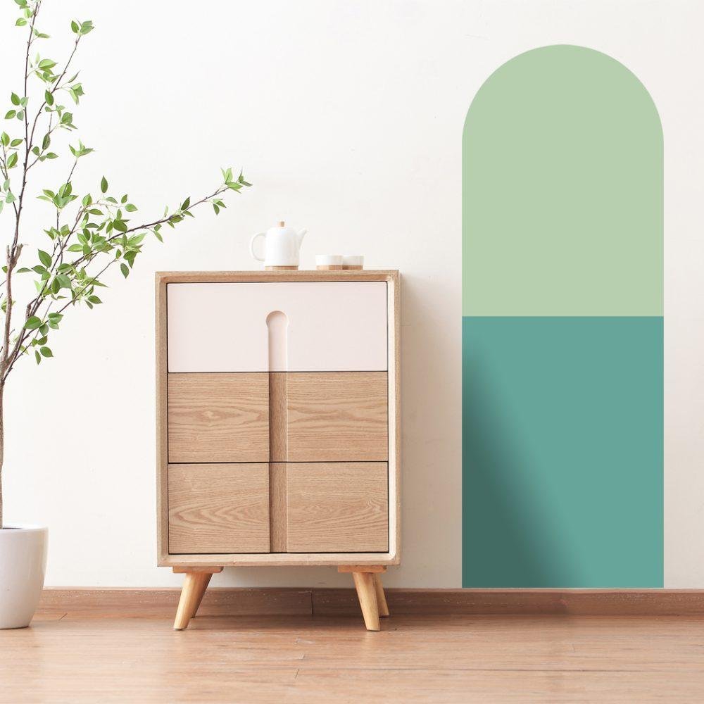 Bågformade Väggdekaler – Moderna Väggstickers Jgb002, Flora Grossist, väggdekoration