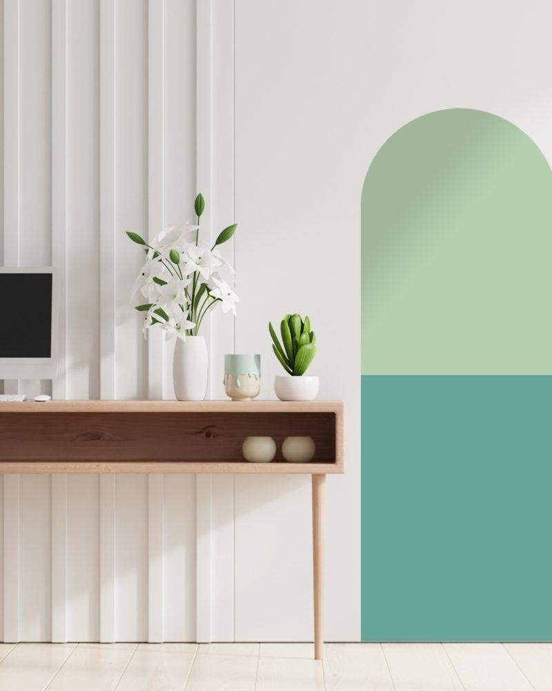 Bågformade Väggdekaler – Moderna Väggstickers Jgb002, Flora Grossist, väggdekoration