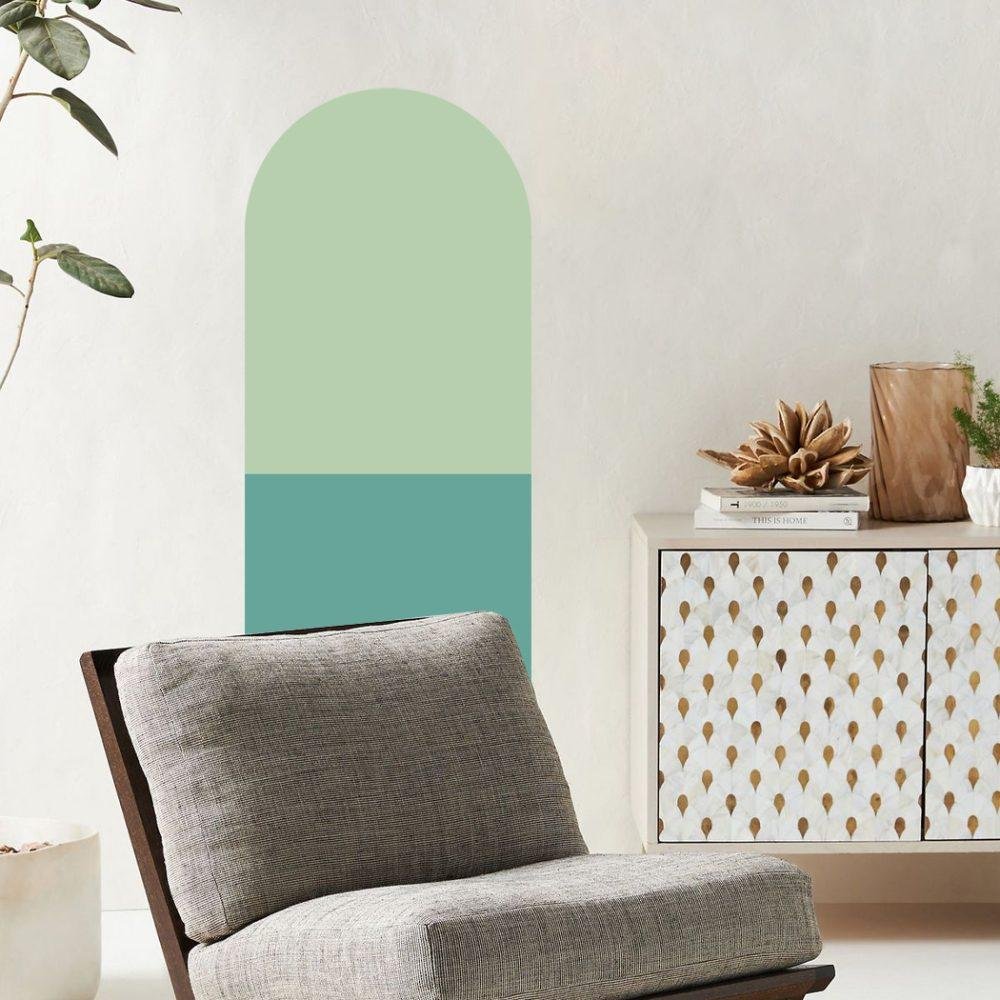 Bågformade Väggdekaler – Moderna Väggstickers Jgb002, Flora Grossist, väggdekoration