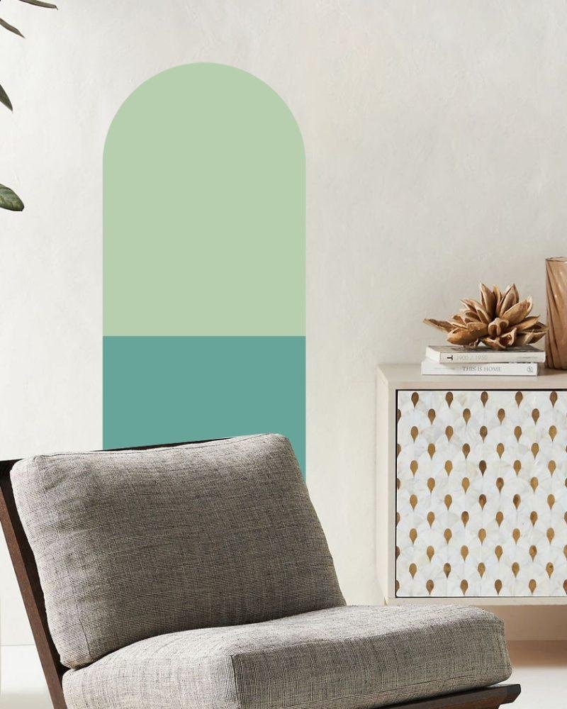 Bågformade Väggdekaler – Moderna Väggstickers Jgb002, Flora Grossist, väggdekoration