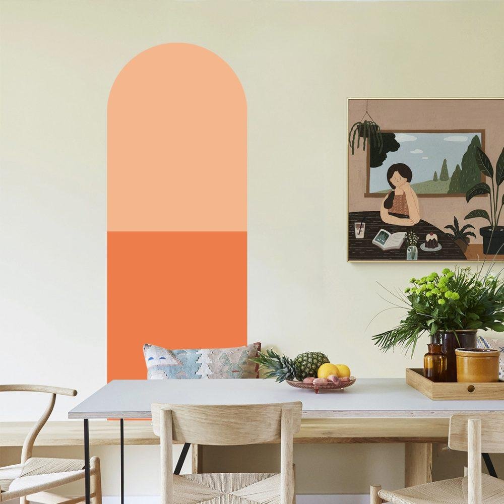 Bågformade Väggdekaler – Moderna Väggstickers Jgb003, Flora Grossist, väggdekoration