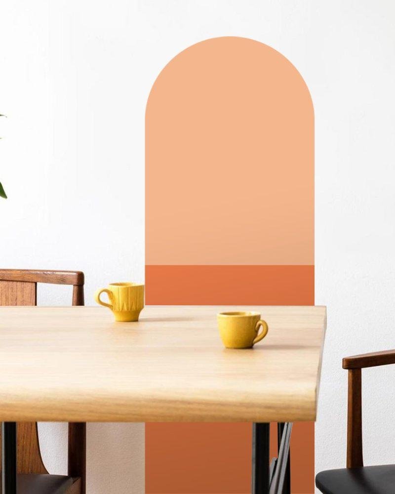 Bågformade Väggdekaler – Moderna Väggstickers Jgb003, Flora Grossist, väggdekoration