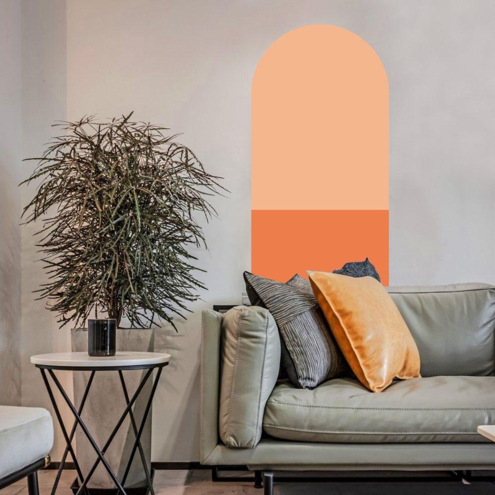 Bågformade Väggdekaler – Moderna Väggstickers Jgb003, Flora Grossist, väggdekoration