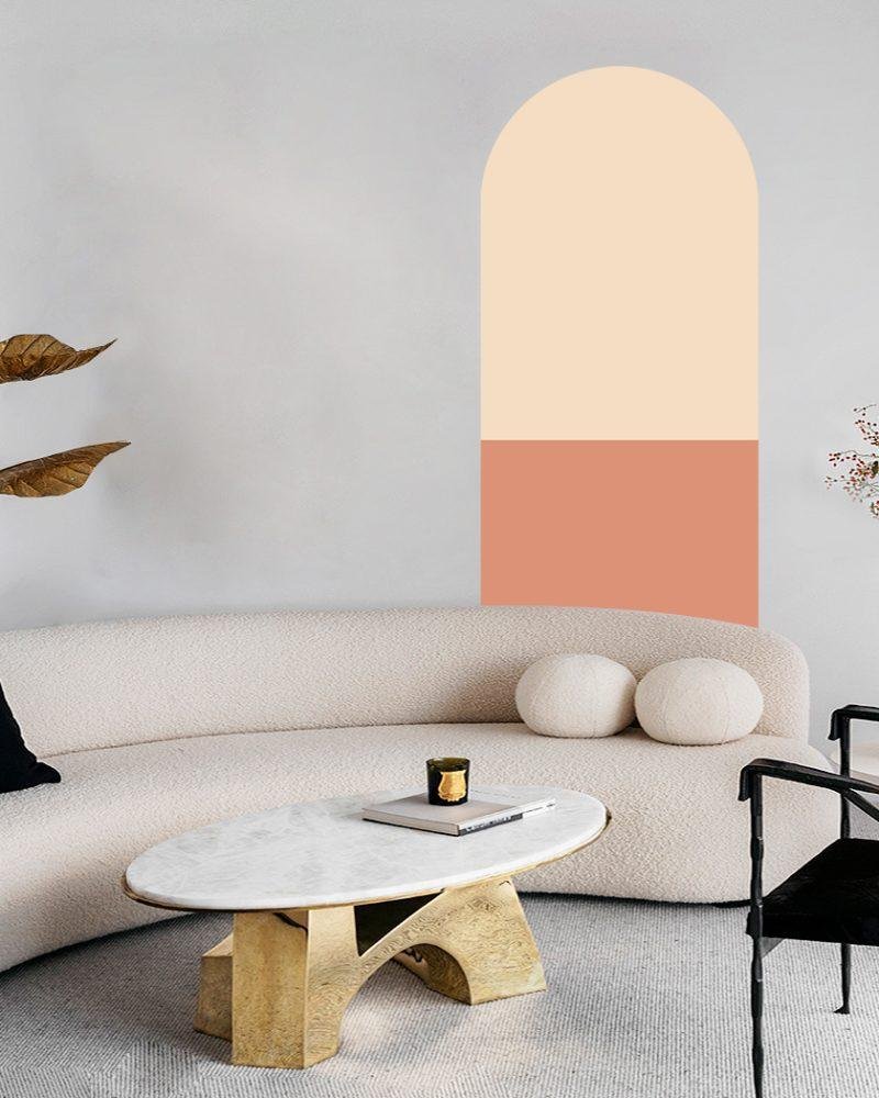 Bågformade Väggdekaler – Moderna Väggstickers Jgb004, Flora Grossist, väggdekoration