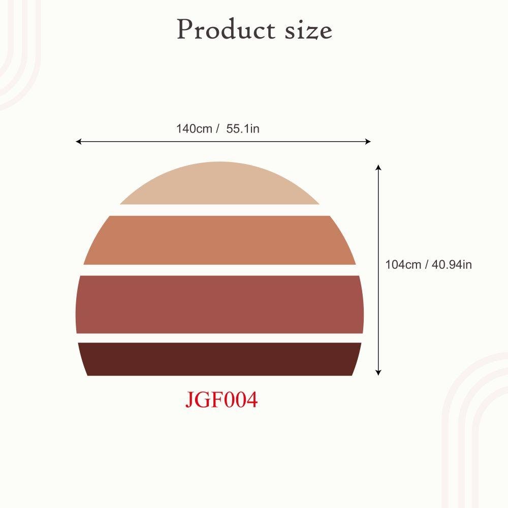 Retro Rising Sun – Desert Sand – Peel And Stick Wall Sticker, Flora Grossist, väggdekoration